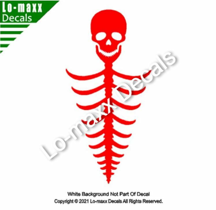 Skull And Ribs Triangle Original Custom Art High Quality Die Cut Vinyl Decal