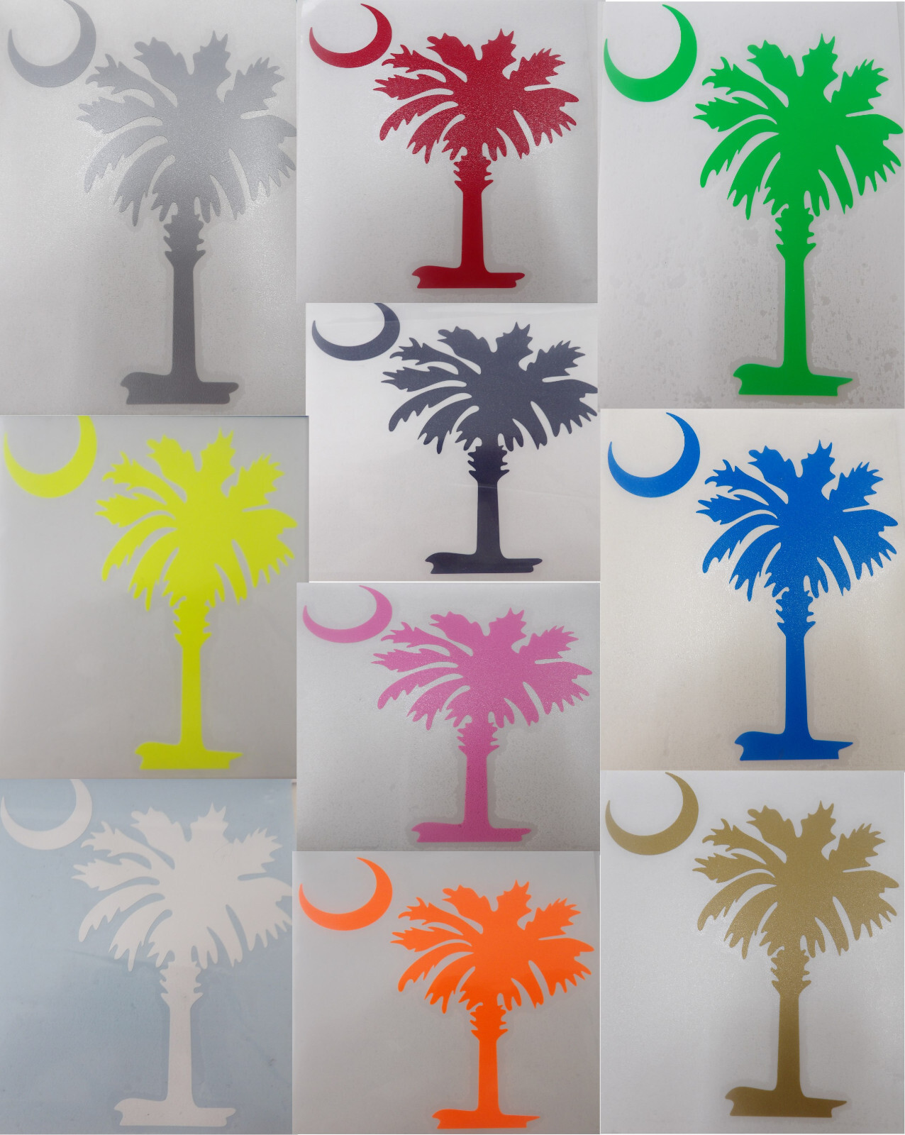 Palmetto Tree Stickers State South Carolina Vinyl Decal Car Window Truck Glass