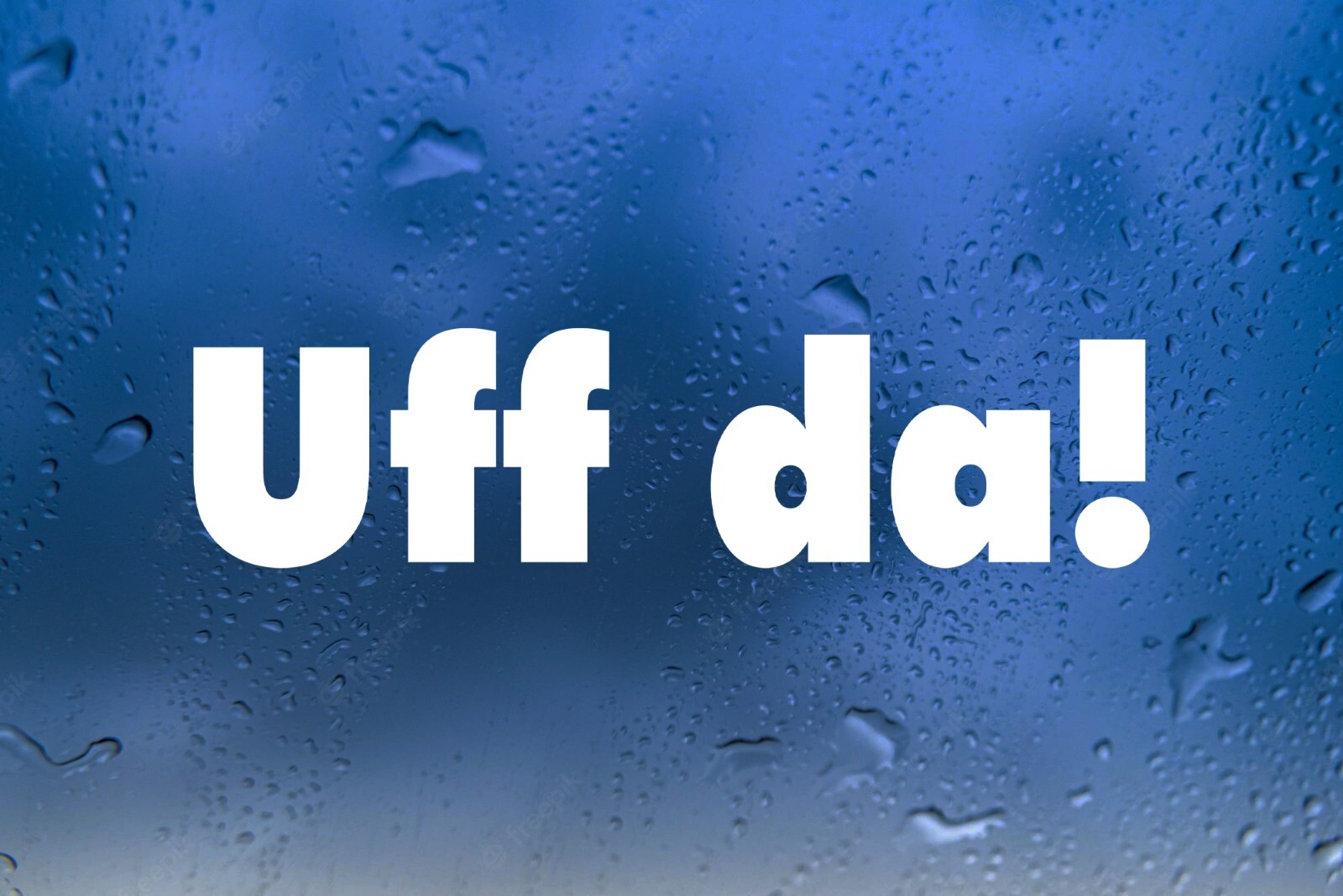 Uff Da! Vinyl Decal V3 – Minnesota Wisconsin Michigan Saying Die Cut Sticker