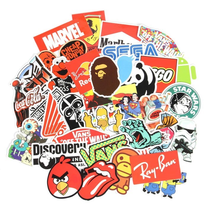 100PCS Waterproof Vinyl Decal Pack Random Cute Aesthetic Stickers