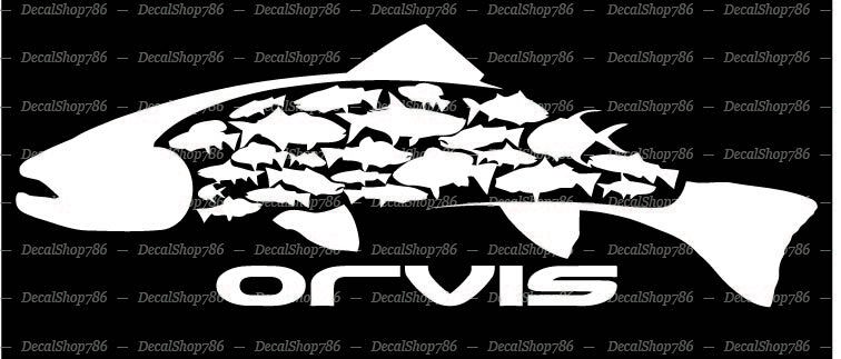 ORVIS Fishing/Hunting/Sporting Clothing-Gear – Vinyl Die-Cut Peel N' Stick Decal