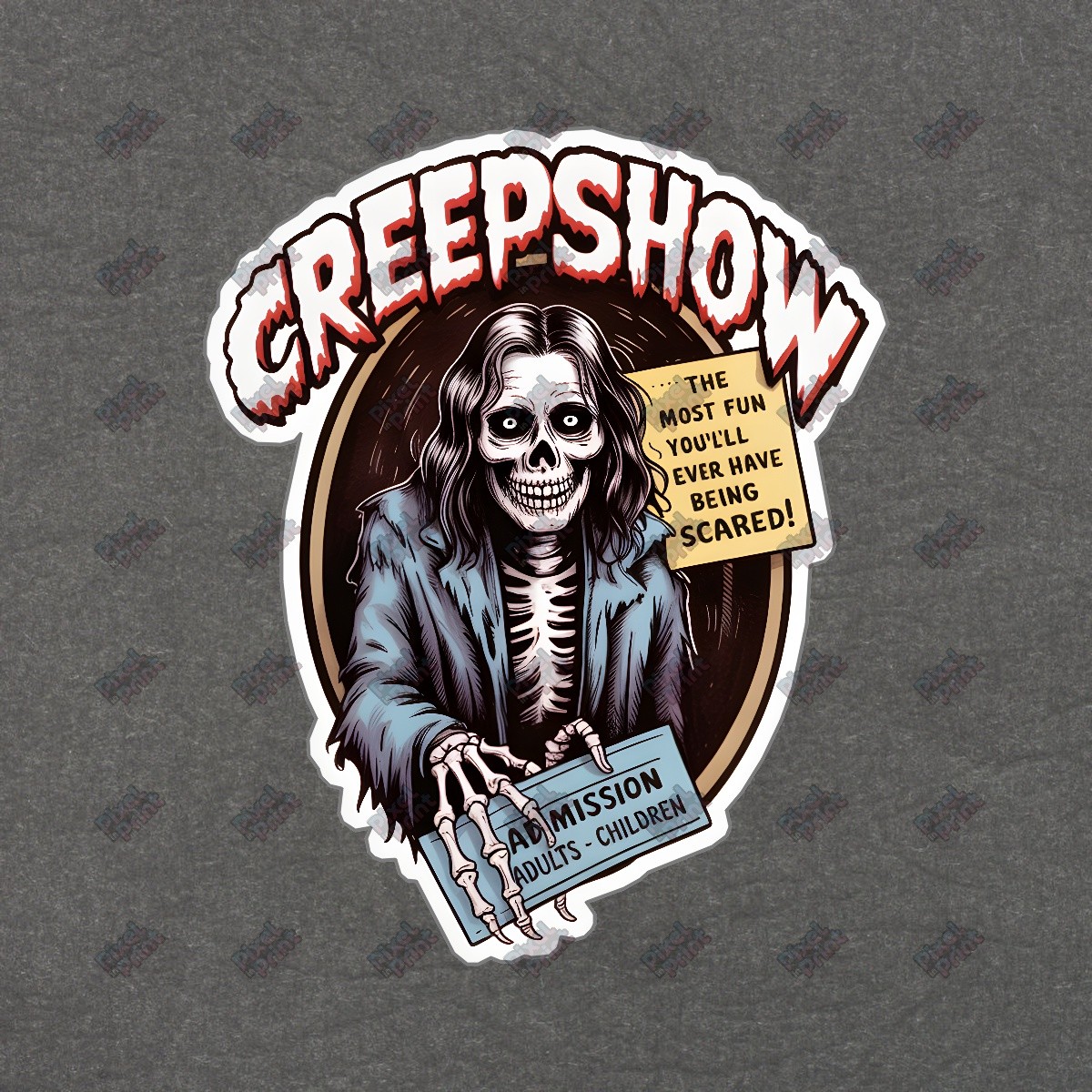 Creepshow Horror Sign Vintage Creepy Skeleton Decor Perfect for #8874
