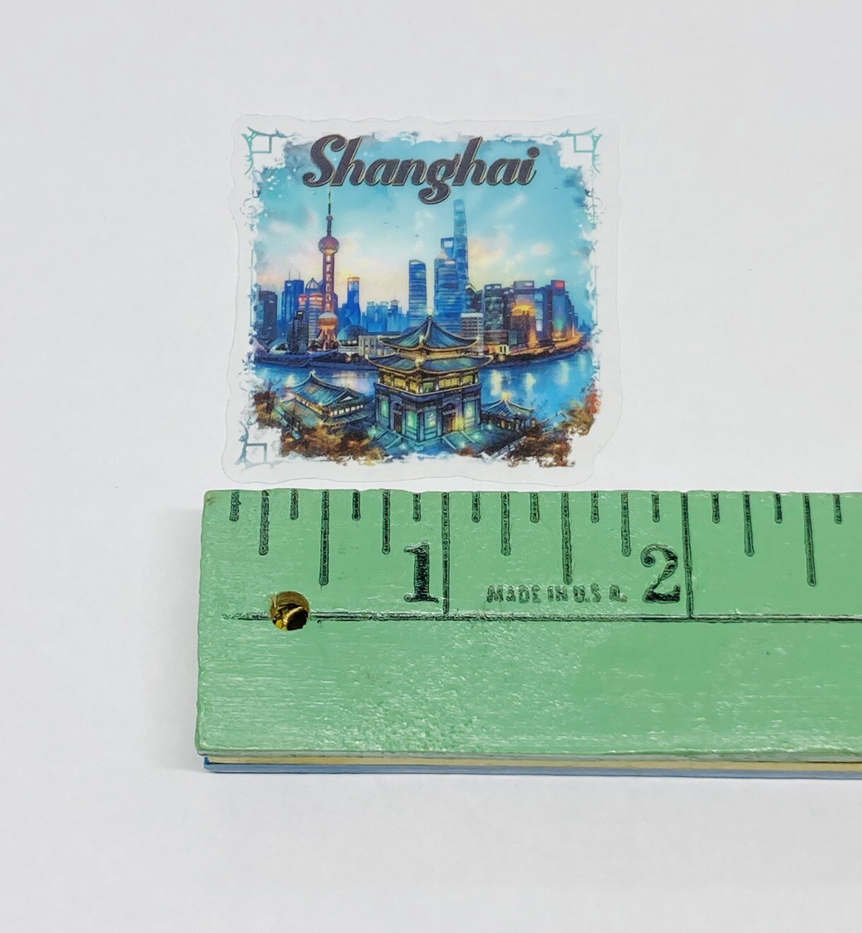 Shanghai China Transparent Sticker Travel City Art Decal Vinyl Souvenir Tc6