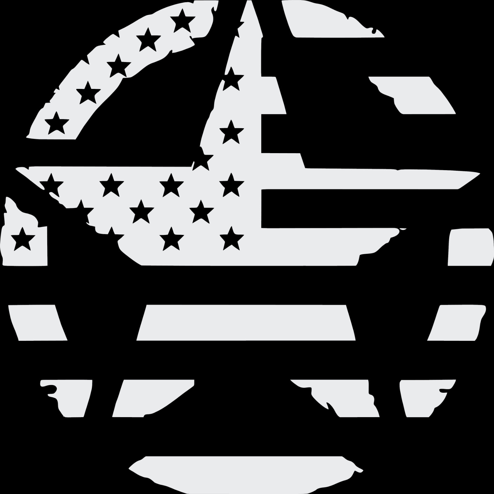 Army Star Decal American Flag Vinyl American Distressed Sticker laptop window