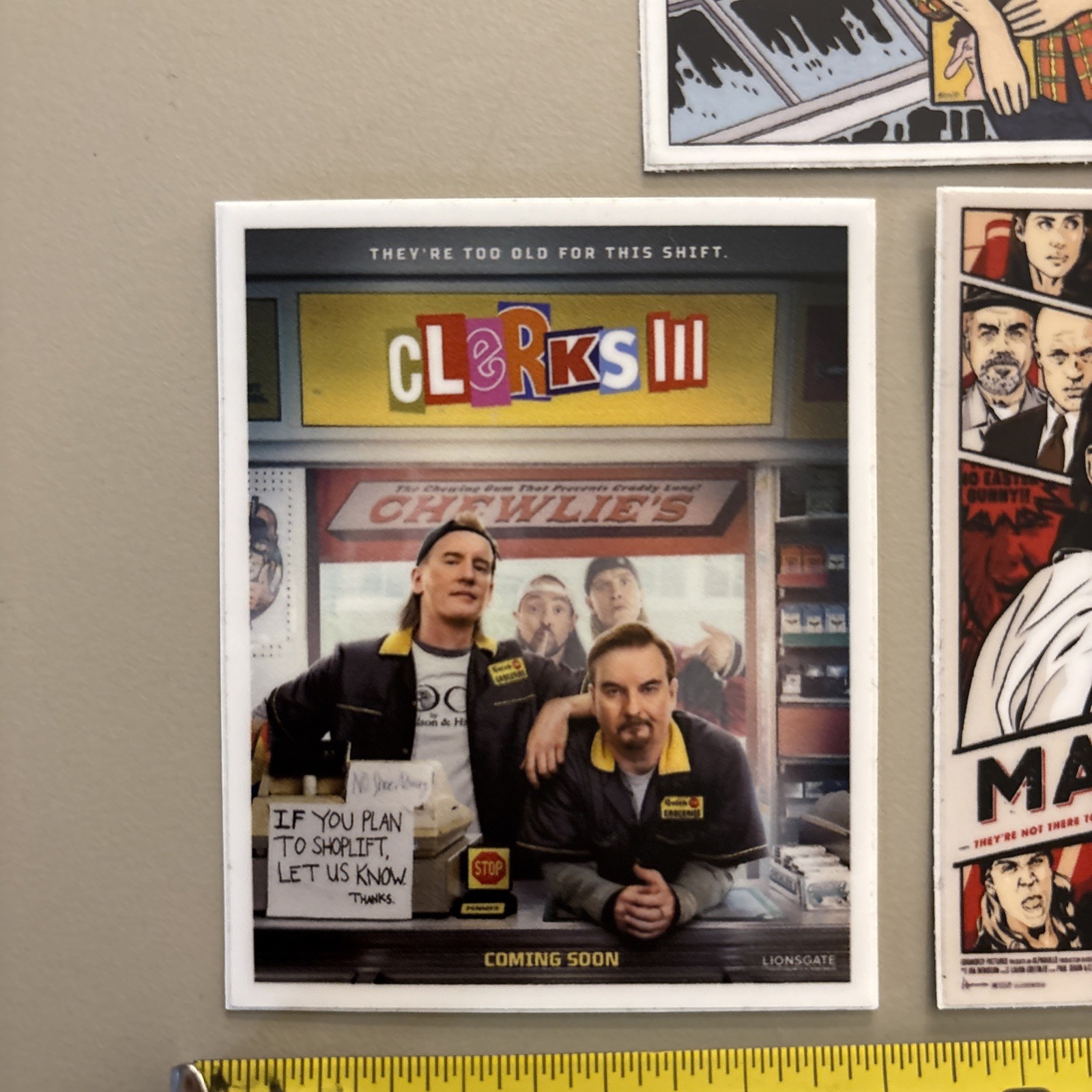 Clerks Mallrats (Sticker Lot Of 3-Dishwasher Safe) Movies Comic Kevin Smith