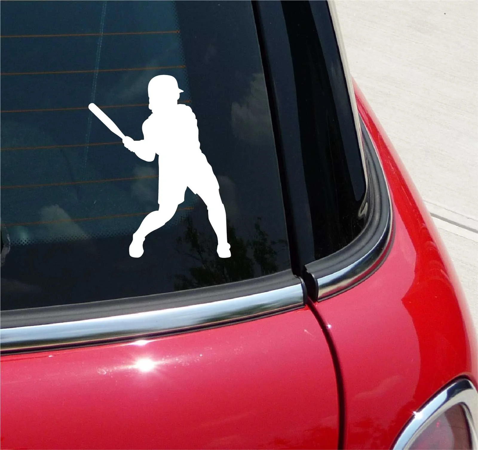 SOFTBALL #2 BATTER PLAYER AT BAT GRAPHIC DECAL STICKER ART CAR WALL DECOR