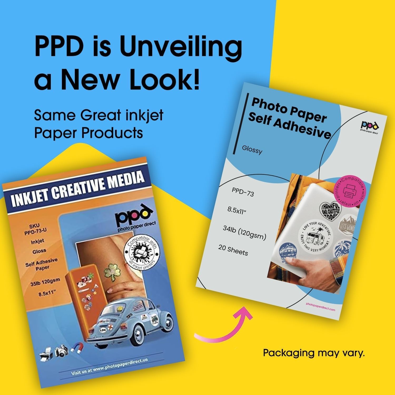 Flexible 20 Sheet Pack: 8.5×11" Glossy Printable Sticker Paper for DIY Projects