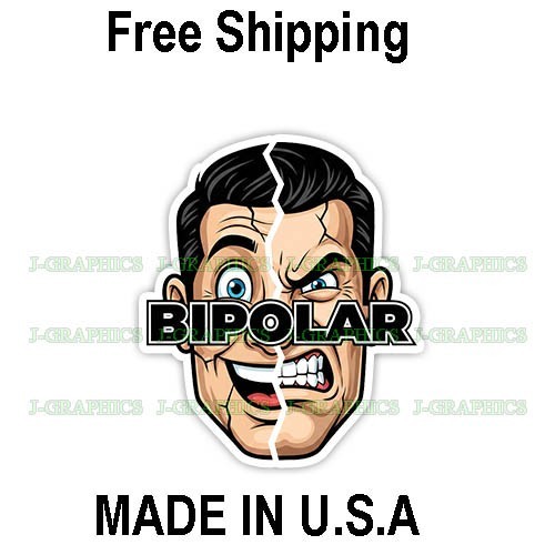 Bipolar Vinyl Sticker Decal A