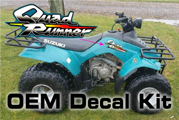 1999 Suzuki LT160 F OEM ATV Tank Decal KIT Sticker Emblem Logo Quad QuadRunner
