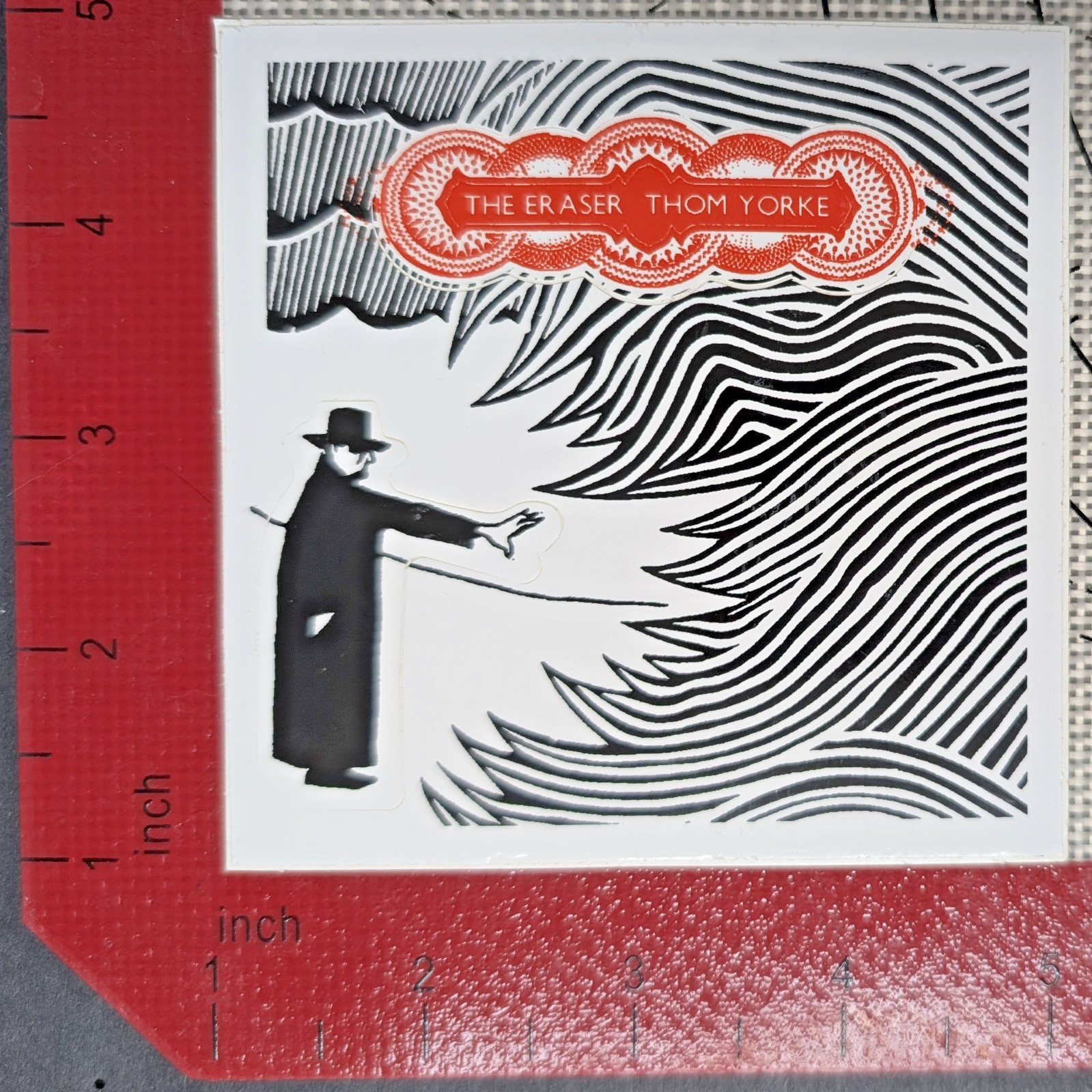 Thom Yorke The Eraser Promo Sticker 2006 5" x 5"