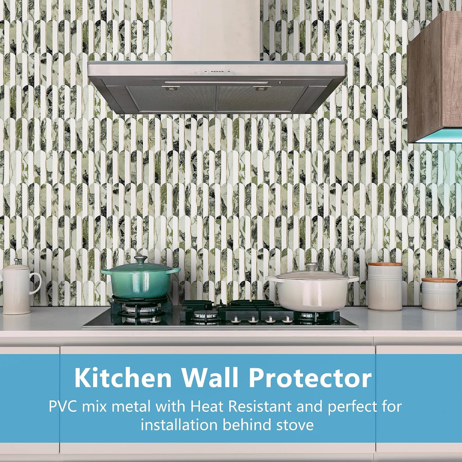 Peel and Stick Backsplash Tiles PVC Seamless Marble Borderless 10 Sheets for