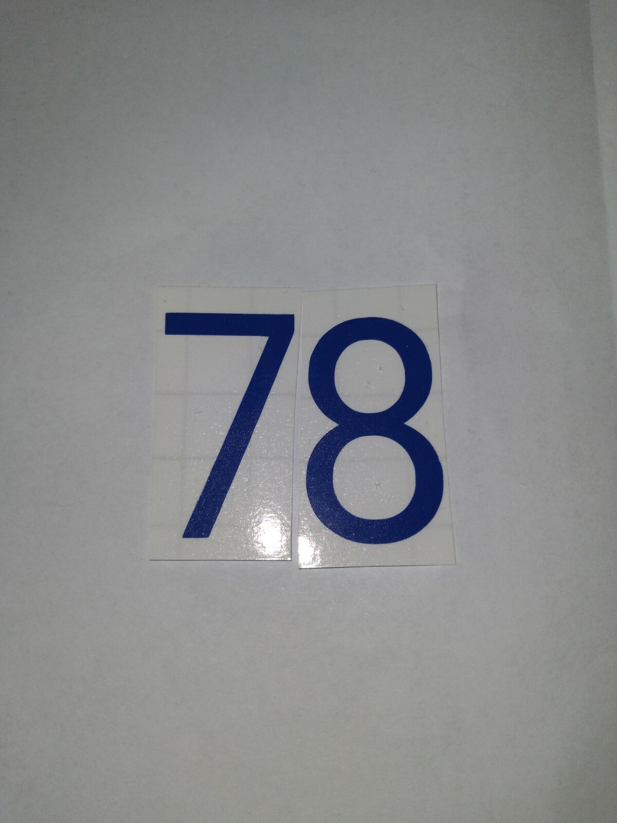 Bubba Smith Baltimore Colts MiNi Helmet Rear Decals Numbers, Vinyl #78 Blue
