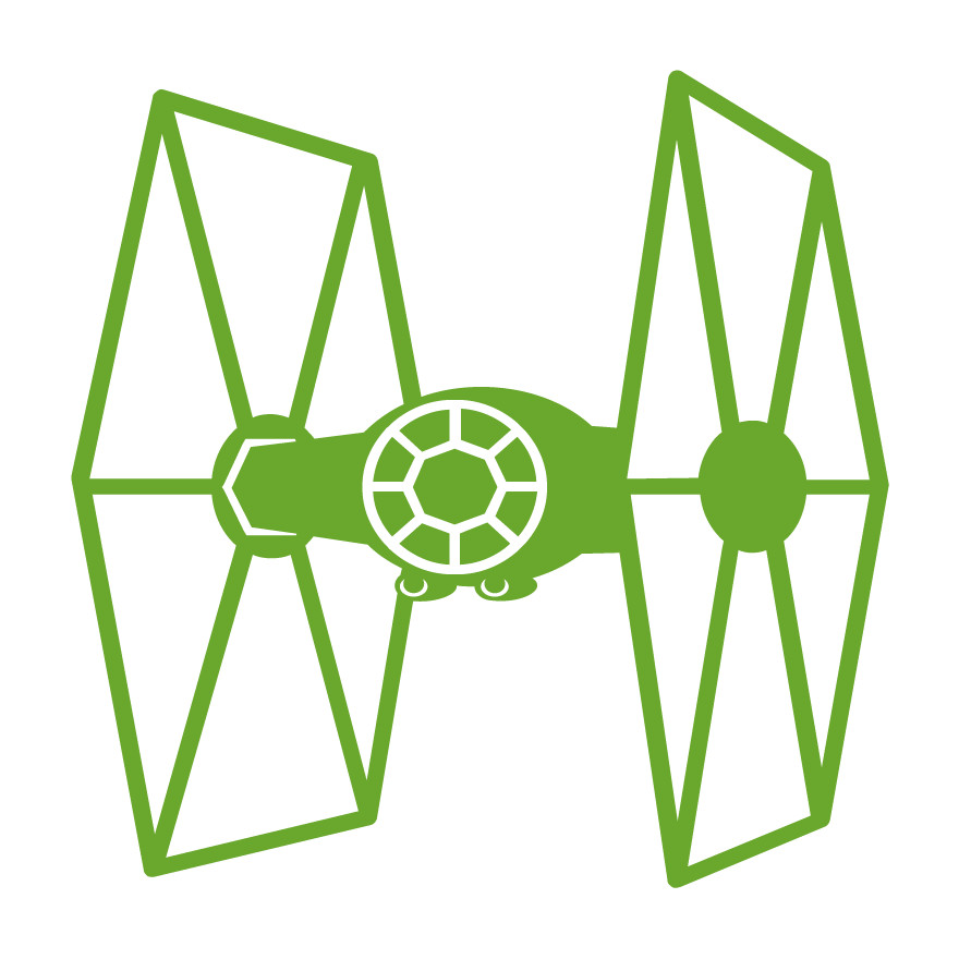Star Wars Empire Tie Fighter Die Cut Vinyl Multiple Colors Decal Made USA