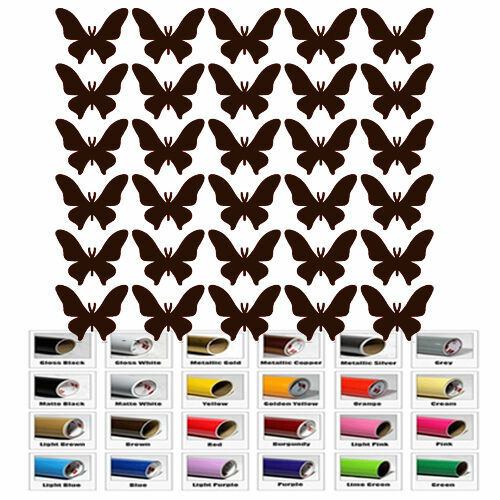 30 Butterfly Stickers Nursery Decal for DIY kids play room wall window decor