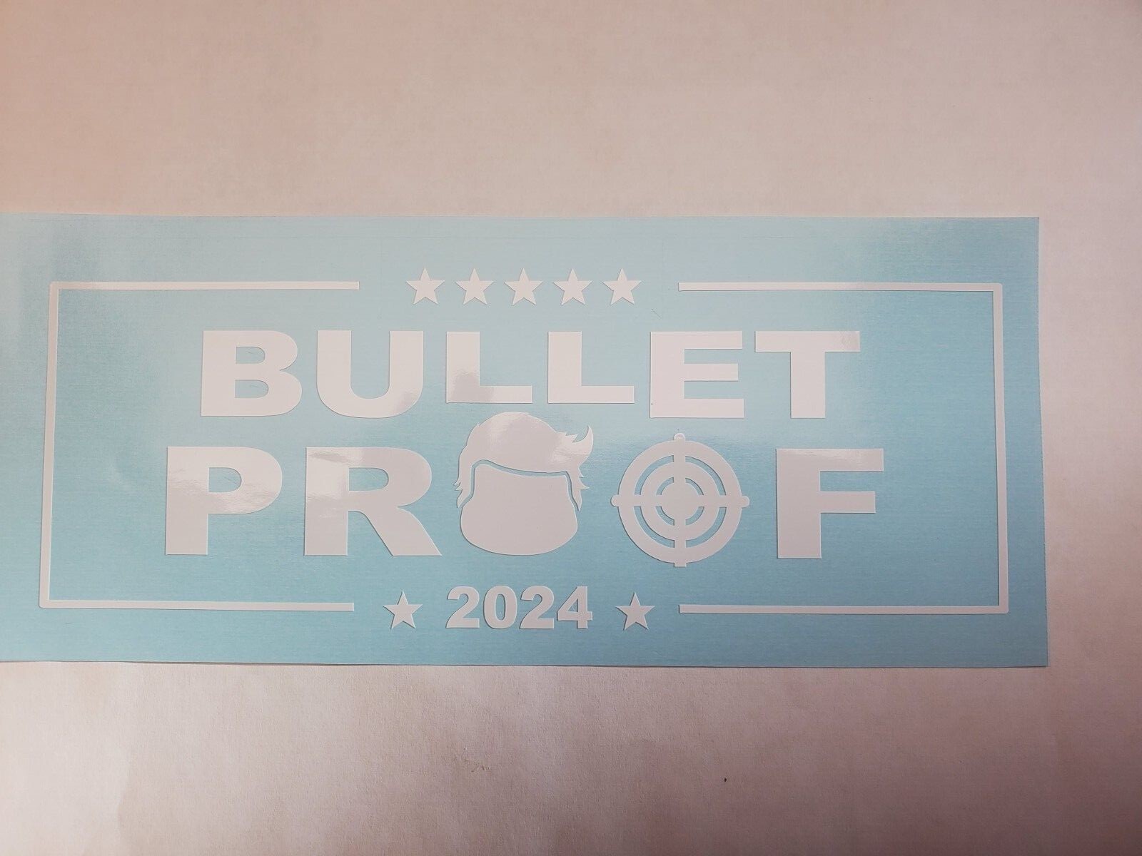 Bullet Proof 2024 USA patriot election decal -Trump shooting decal sticker