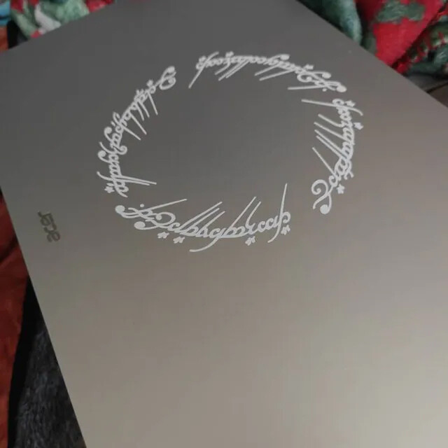 Lord of the Rings Ring of Power Inscription Custom Vinyl Sticker Decal