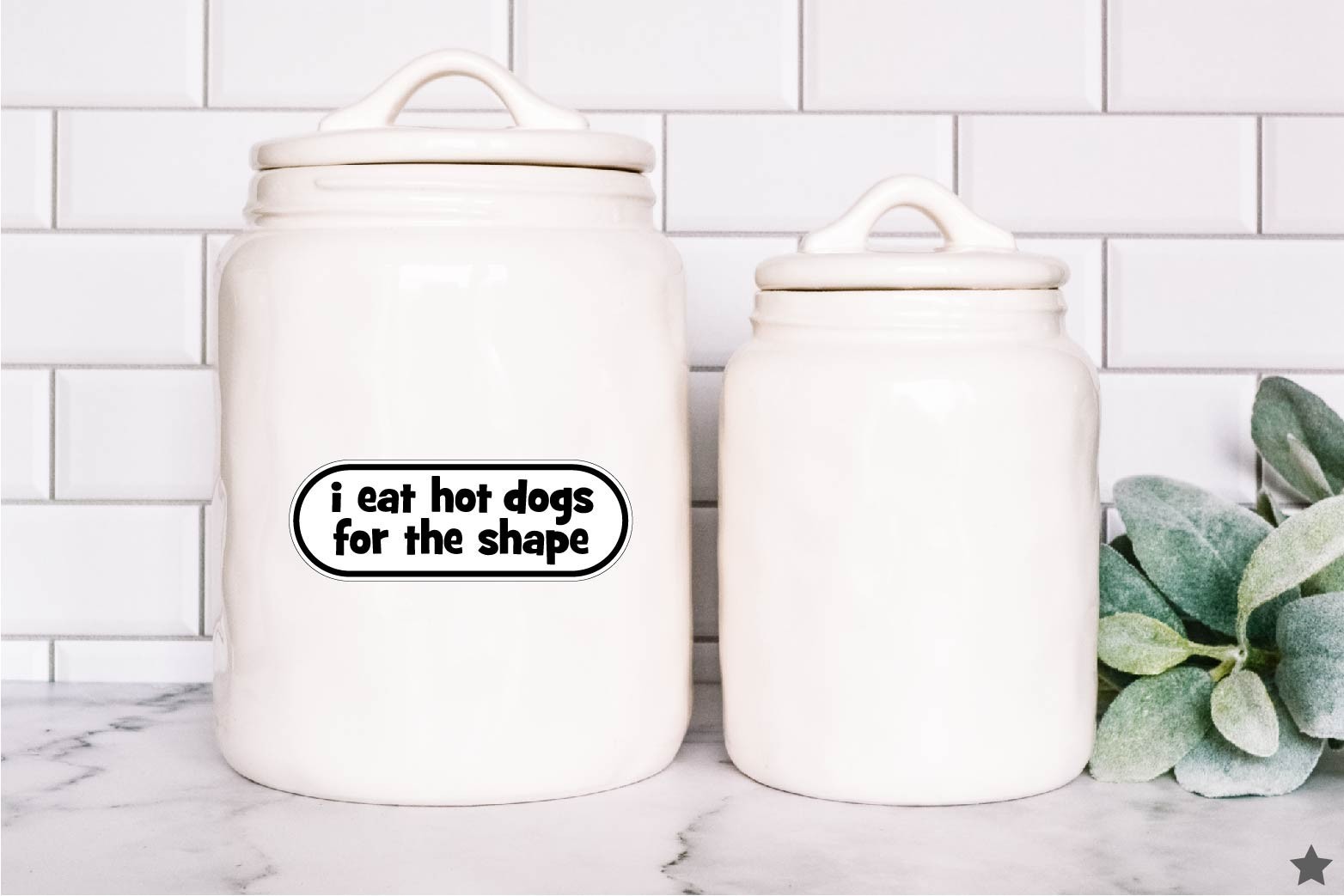 I Eat Hot Dogs for the Shape Decal Sticker Funny Hotdogs Foodie Insult Humor