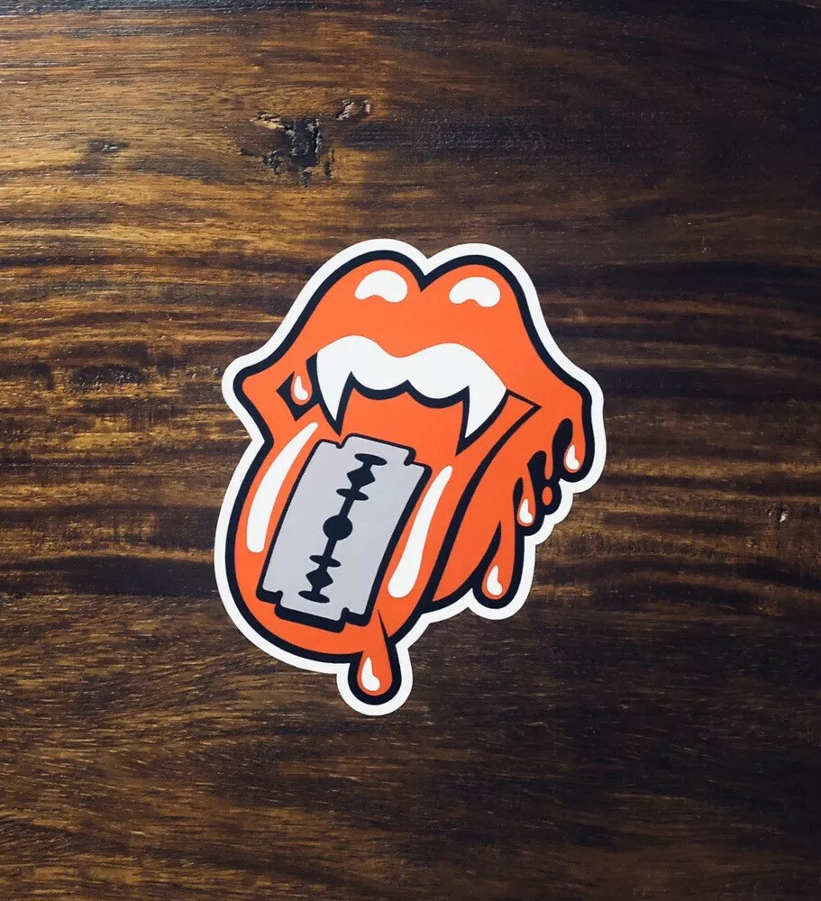 rolling stones tongue sticker