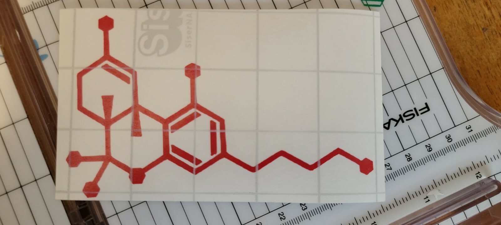 THC Molecule weed Cannabis Vinyl Decal Sticker 420 Marijuana pot