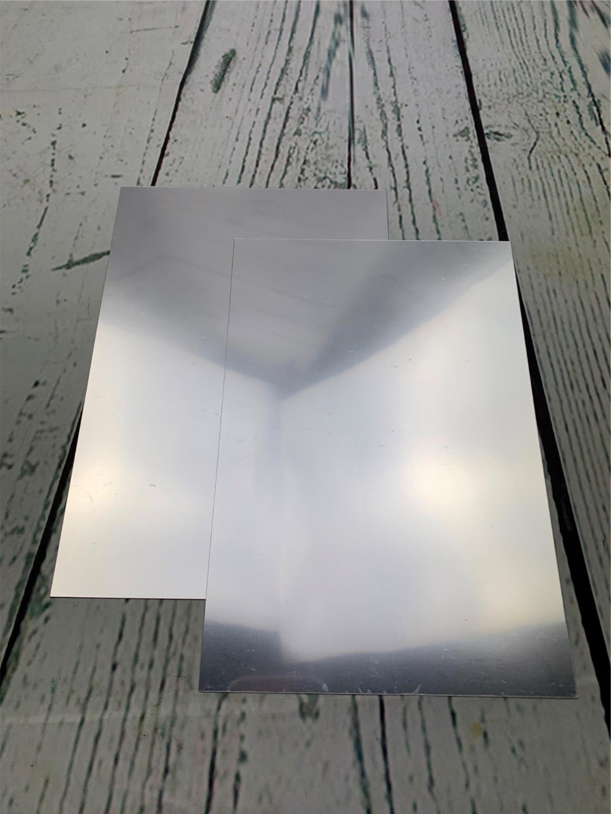 Adhesive Mirrored Sheets 2 Pack Self Stick 6in x 9in