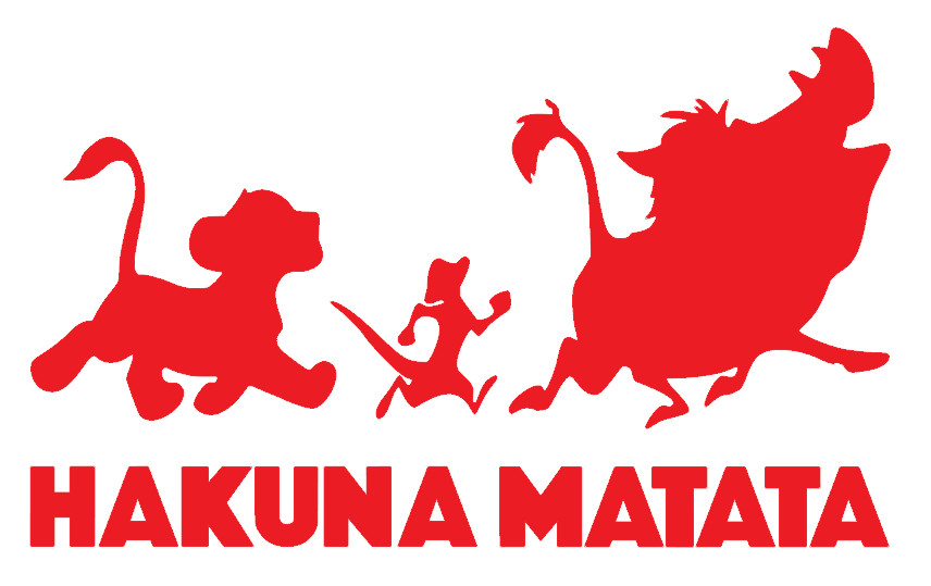 HAKUNA MATATA, THE LION KING , Decal Sticker for Car, Laptop
