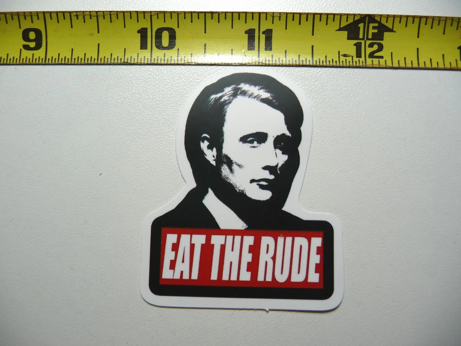 HANNIBAL EAT THE RUDE SMALL STICKER DECAL FUNNY PARODY FAMOUS FUNNY