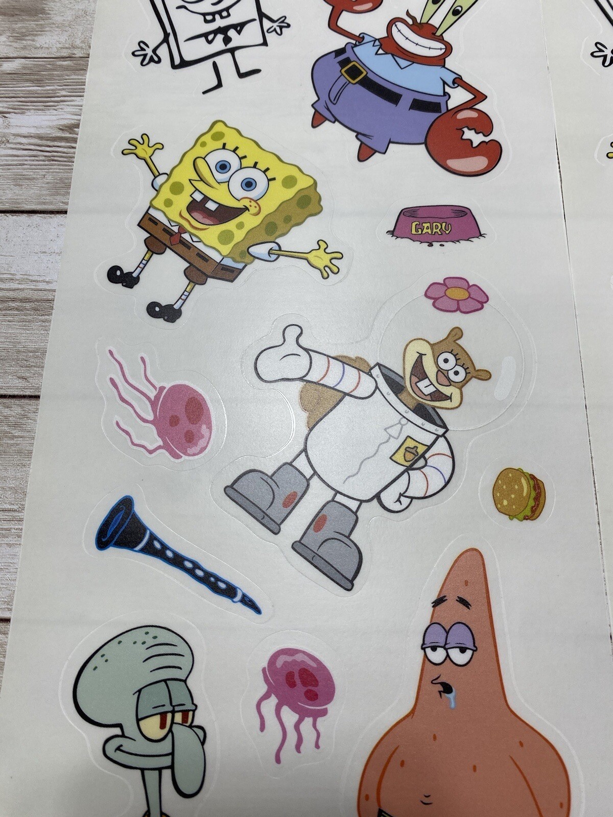 SpongeBob SquarePants Wall Decal Stickers – 3 Sets, Includes Mr. Krabs & Squidwa