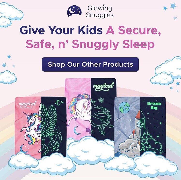 Unicorn & Stars Glow In The Dark Wall Stickers For Kids Baby Bedroom NIP