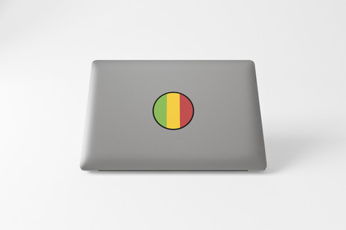 Mali Flag Circle Sticker Decal