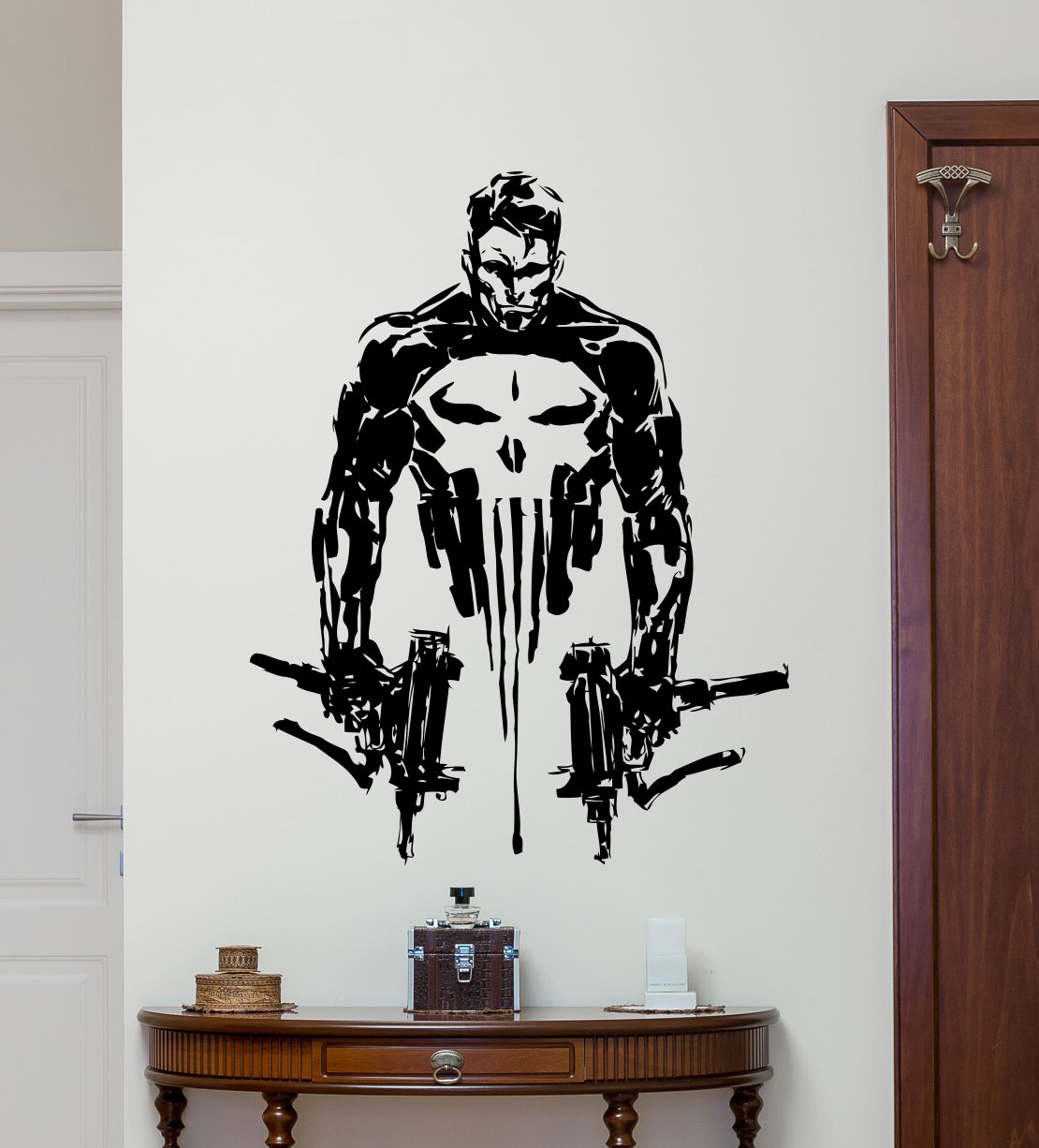 Punisher Wall Decal Superheroes Skull Guns Vinyl Sticker Art Decor Mural 151zzz