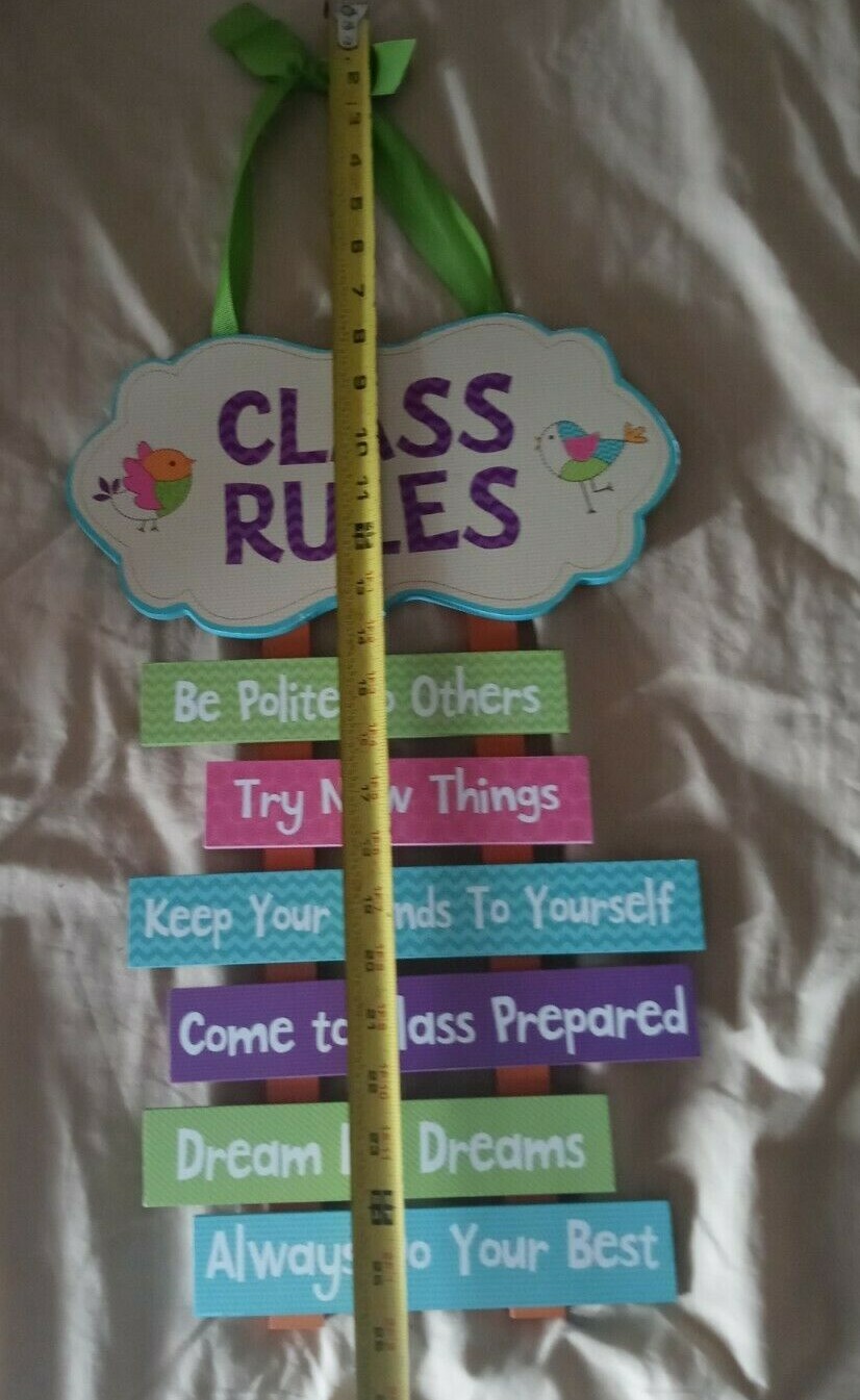 renewing minds bebop birdie collection class rules wall decoration class room
