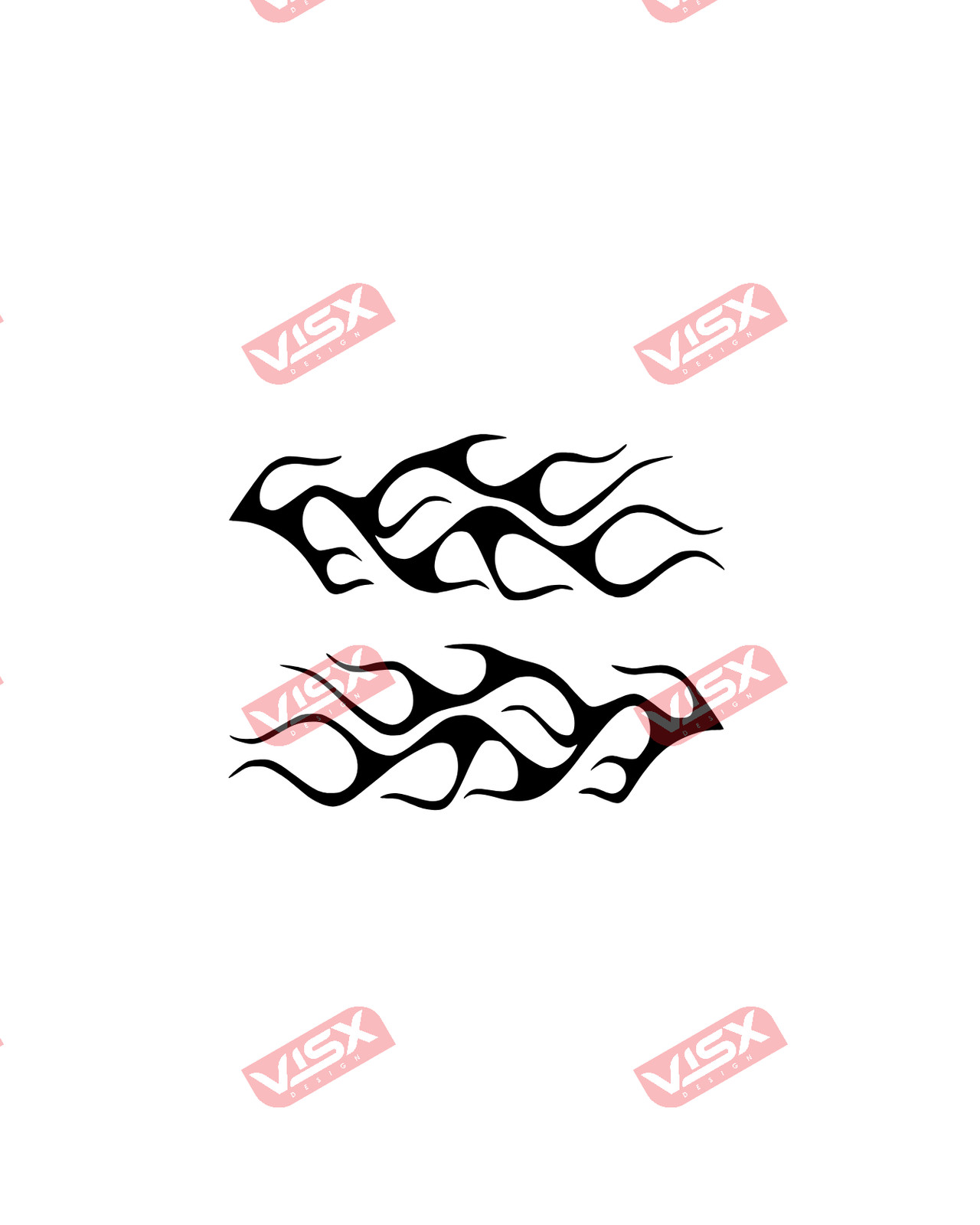 Flame vintage decal sticker vinyl car truck window wall graphic racing car