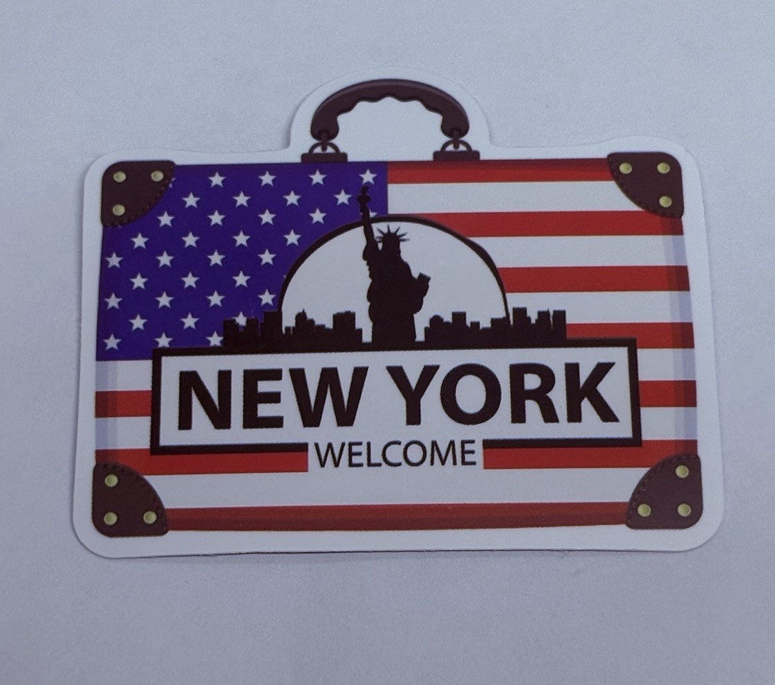 New York Sticker Statue Of Liberty City Tour Art Decal Vinyl Souvenir Tc6
