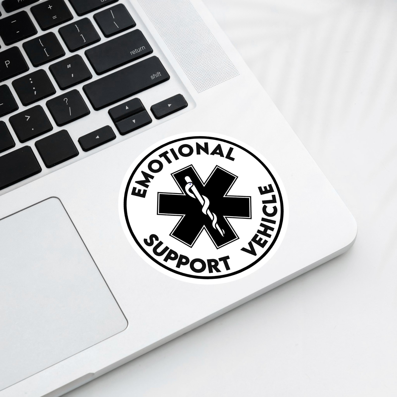 Emotional Support Vehicle Fun Car Sticker Die Cut Waterproof Vinyl Decal