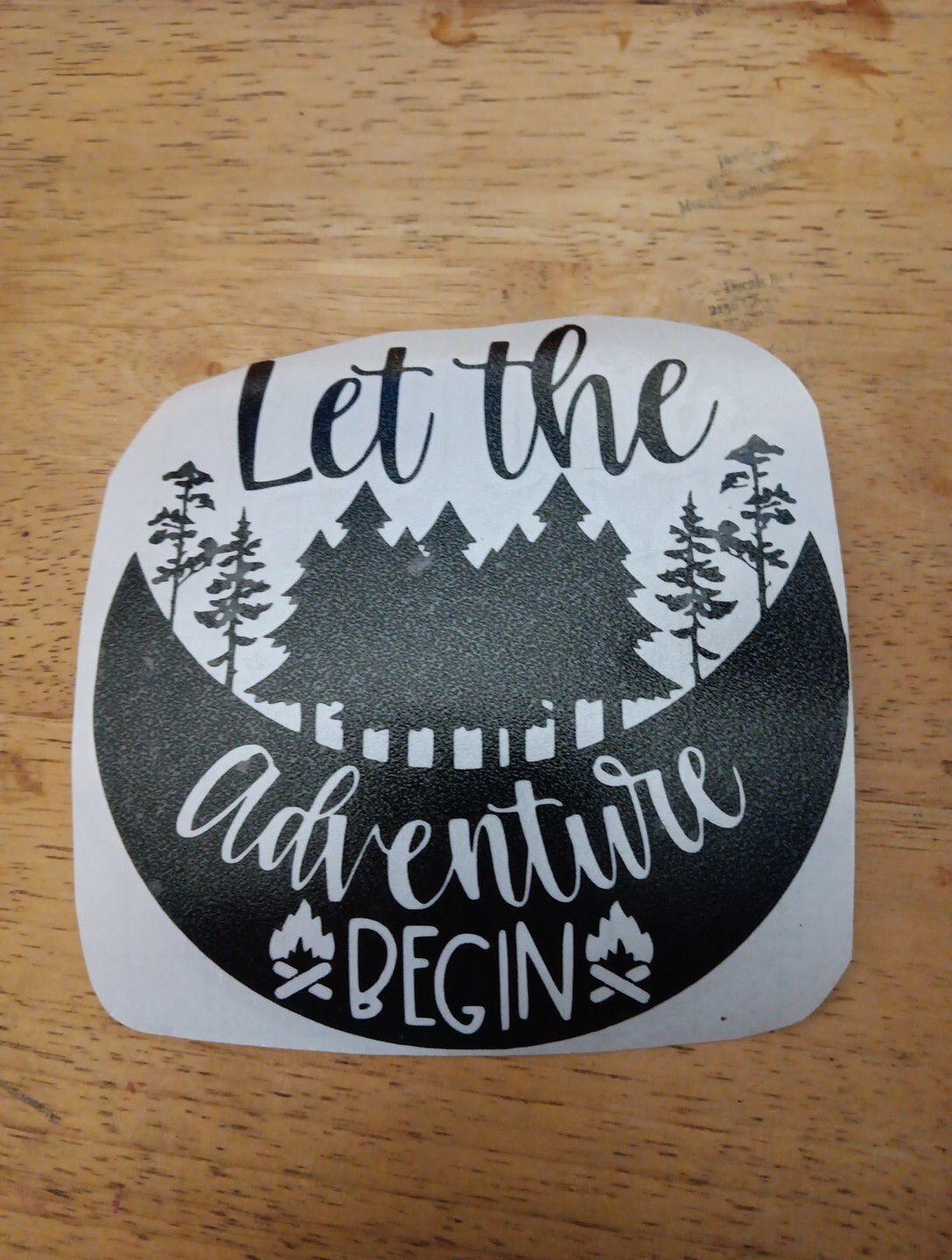 Let The ADVENTURES Begin Outdoors Decal