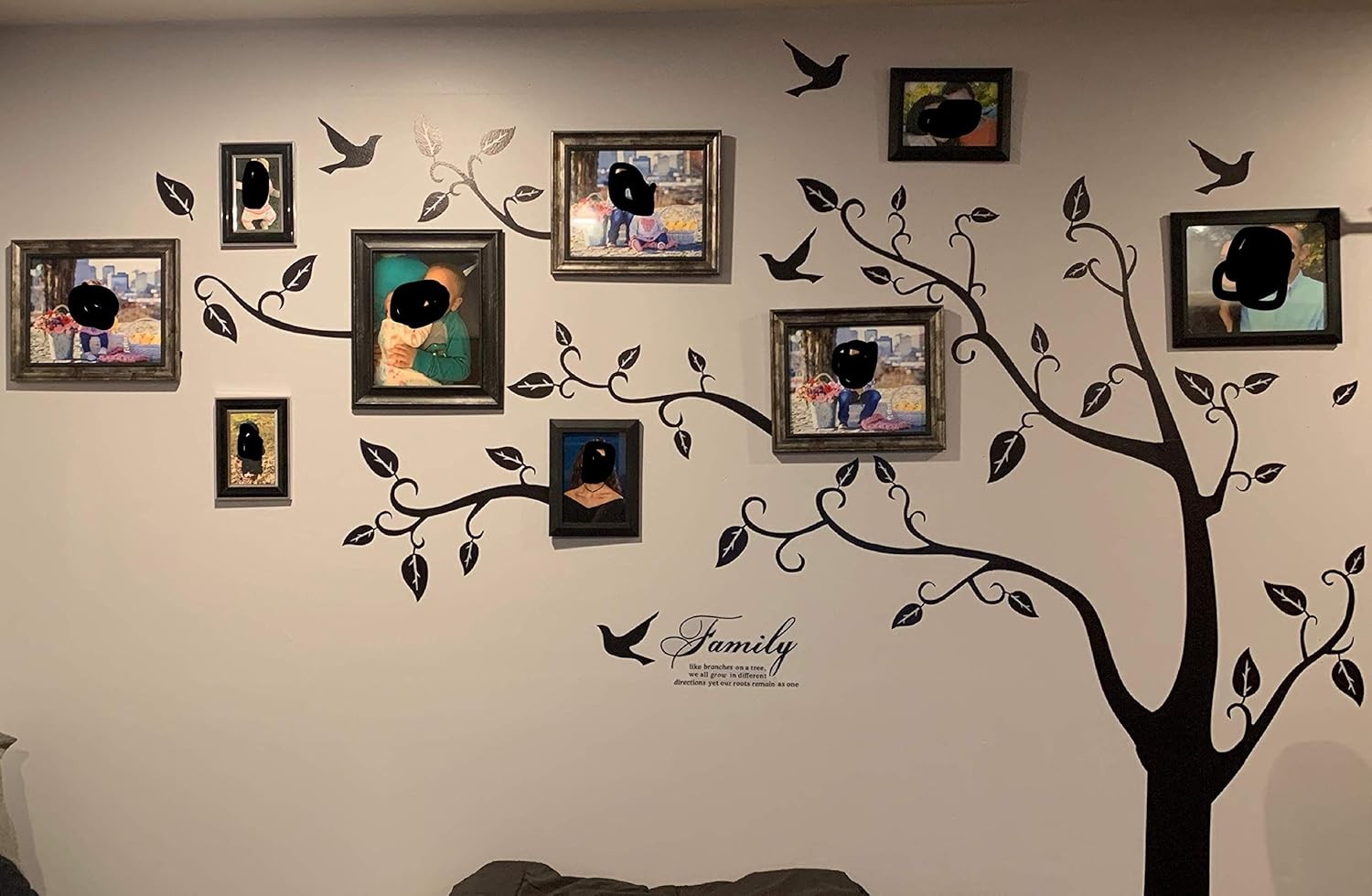 Family Tree Wall Decal with Frames