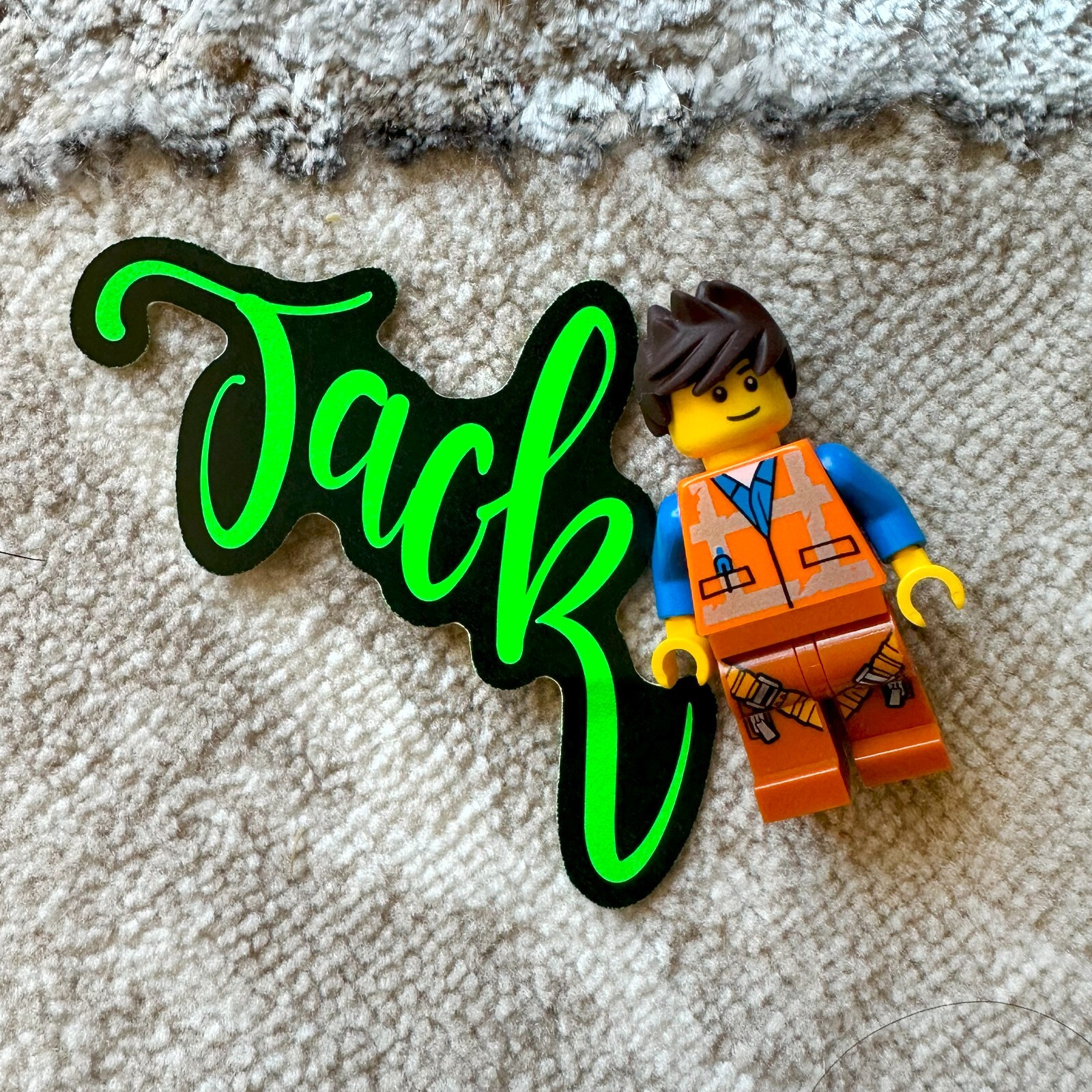 Neon Name Sticker Pack : JACK | for school or Office | graffiti | Calligraphy