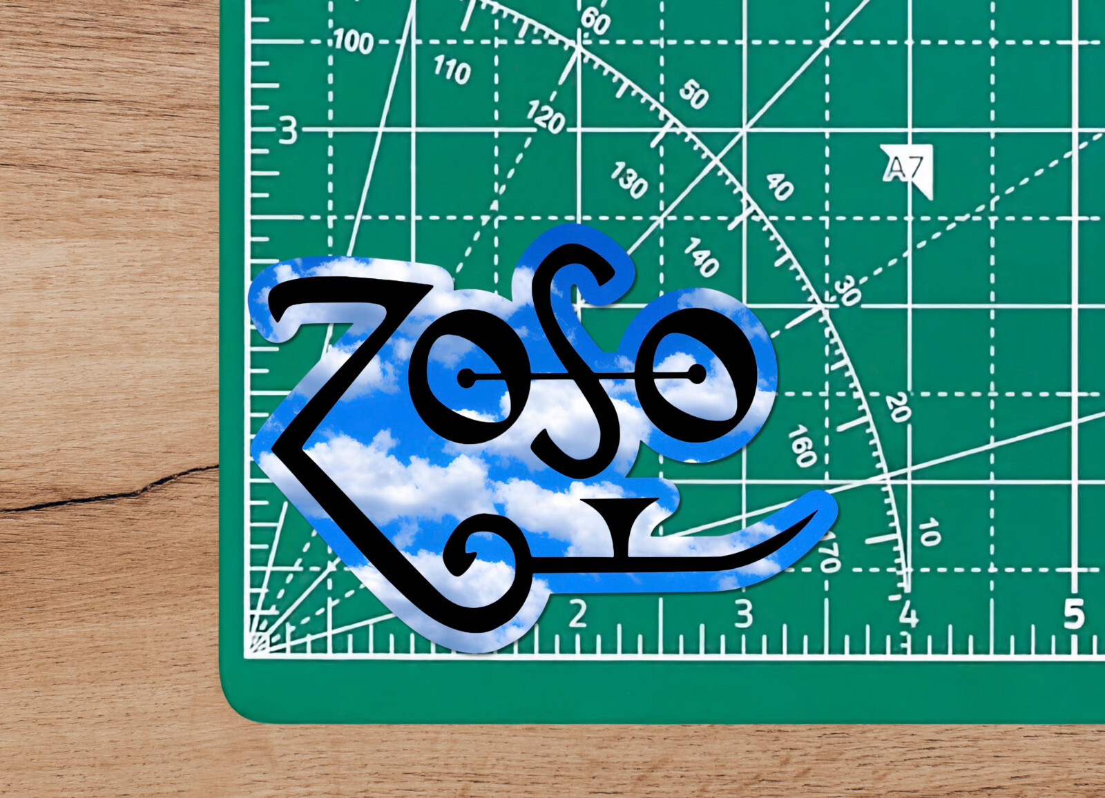 Led Zeppelin Music Band Jimmy Page's ZoSo Symbol Decal Sticker – Free Shipping