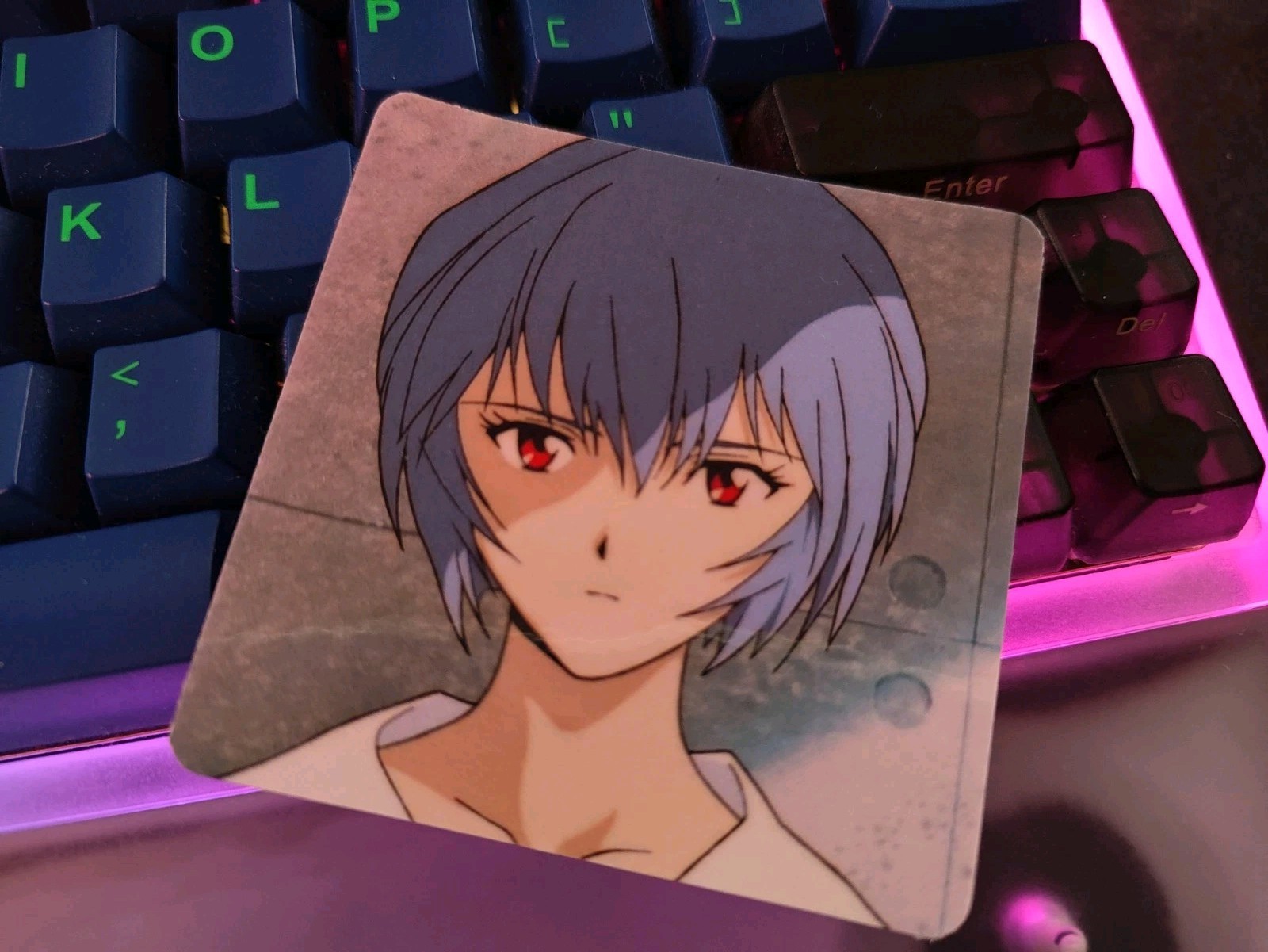 Rei Ayanami Neon Genesis Evan Retro Nostalgia Sticker Holographic 2