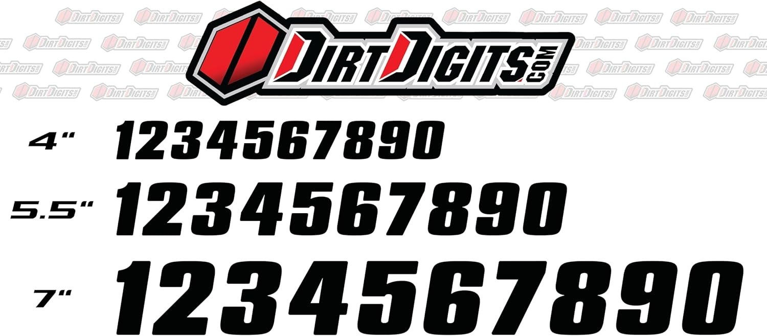 AMA Approved 7-Inch Black Vinyl Number 9 – High-Gloss Precision for Motorsports