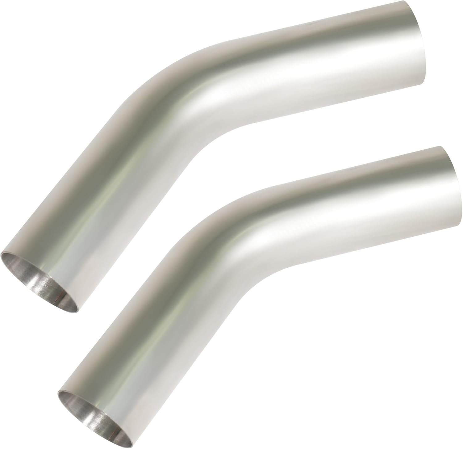 2 Pcs 3" OD 45 Degree Exhaust Pipe 45° Mandrel Bend Elbow Stainless… Fast