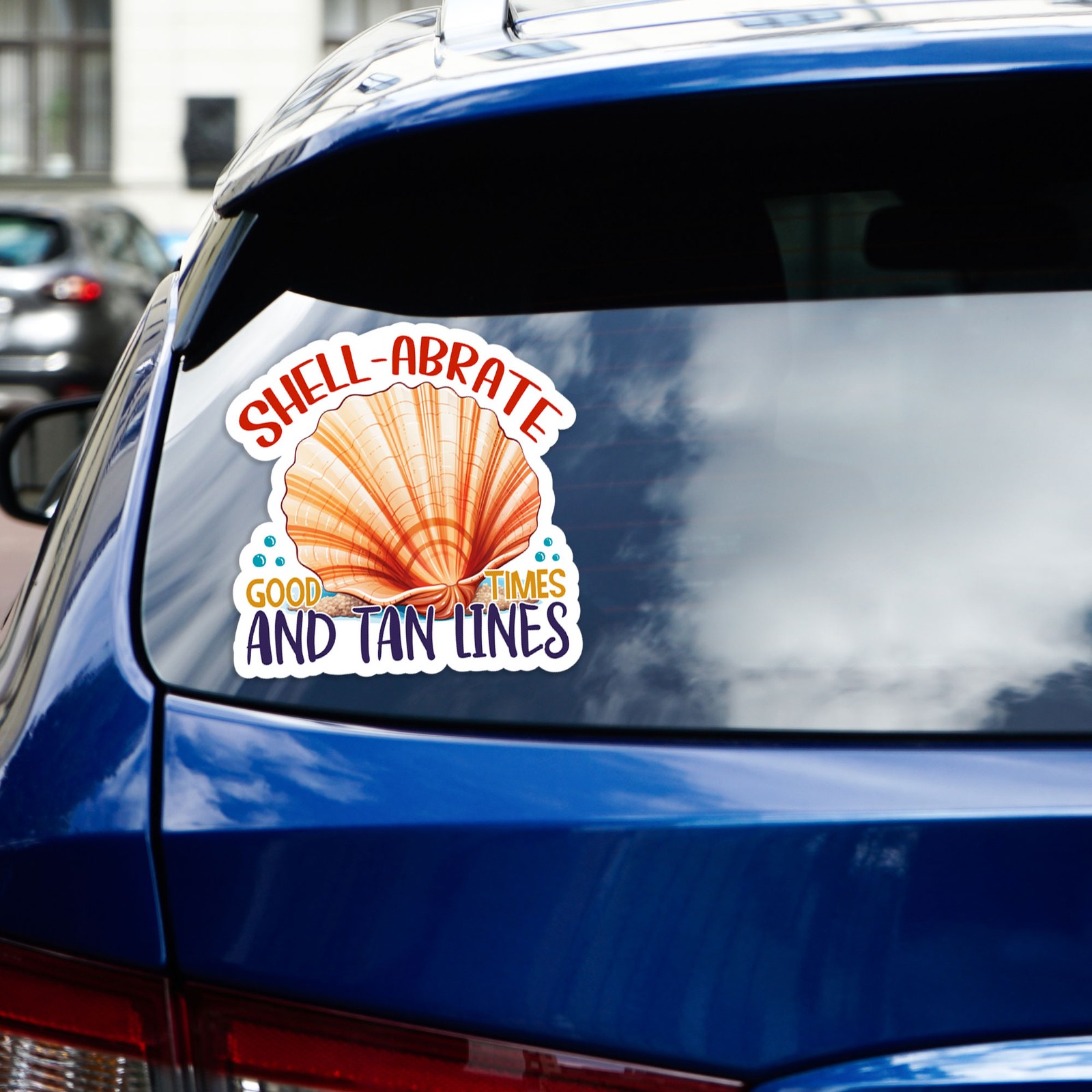Celebrate Good Time Tan – Vinyl Decal Sticker – Car Window Laptop – #886