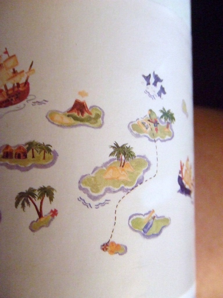 Pottery Barn Kids Pirate Ship Wall Mirror Decals Set of 13 New in Tube and Box!