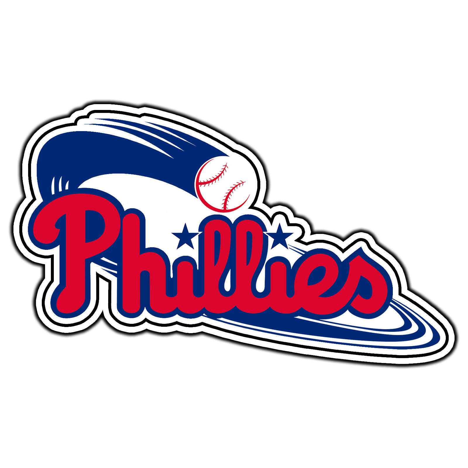 Philadelphia Phillies Logo #8 Baseball Sticker Waterproof Vinyl Decal Die-Cut