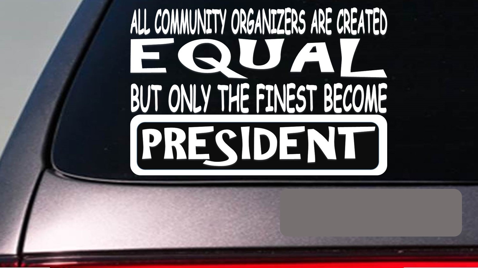 President all equal 6" sticker *E647* tea party merica political republican