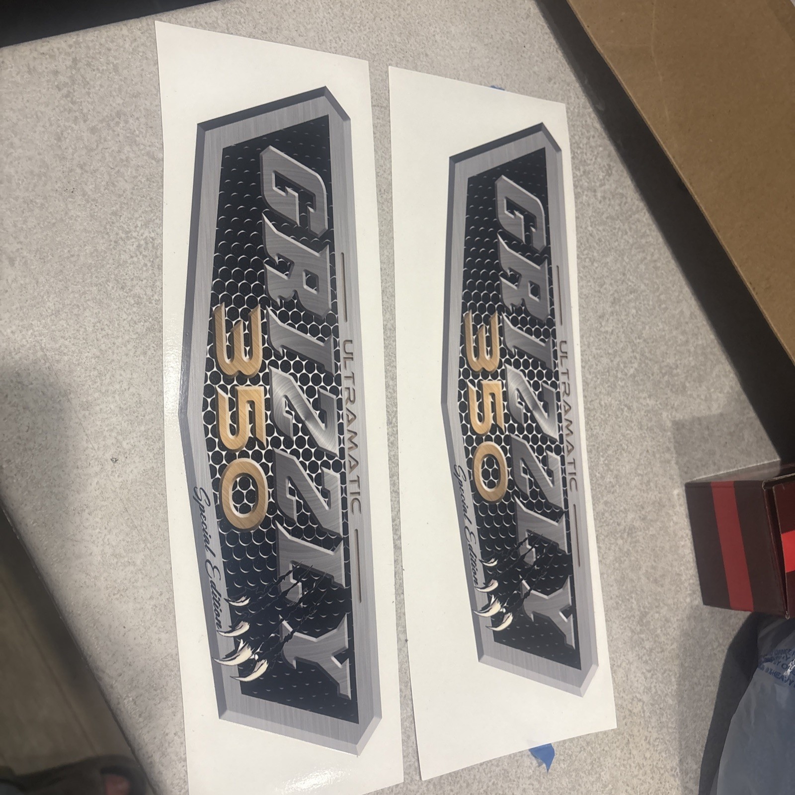 Yamaha Grizzly OEM ATV Tank Decal Graphic Sticker Kit 350 4×4