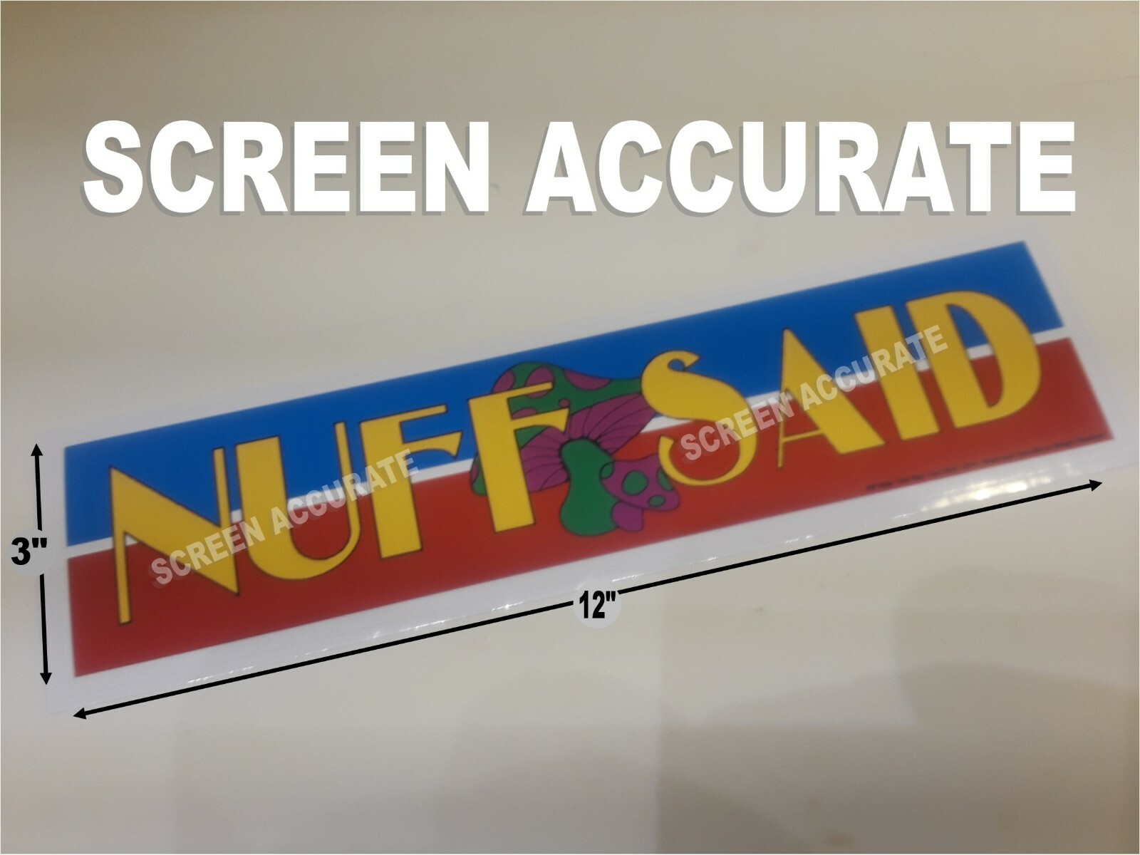 Stan Lee's Final MCU Cameo NUFF SAID Bumper-sticker Prop Repro Avengers Endgame 