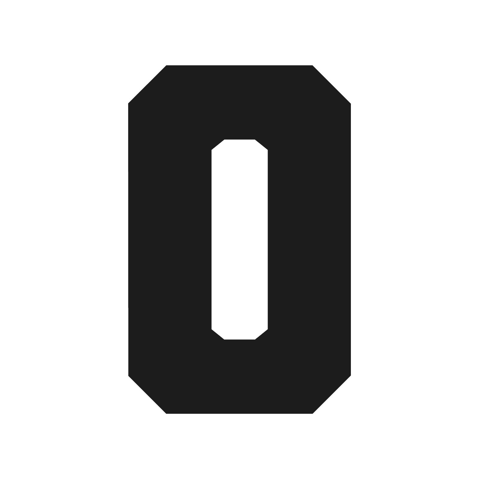 Letter O Varsity font Vinyl decal bold sports font Sticker