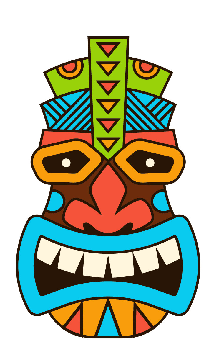 Tiki Totem Vinyl Stickers (General Use) – Multiple Style/Size Options