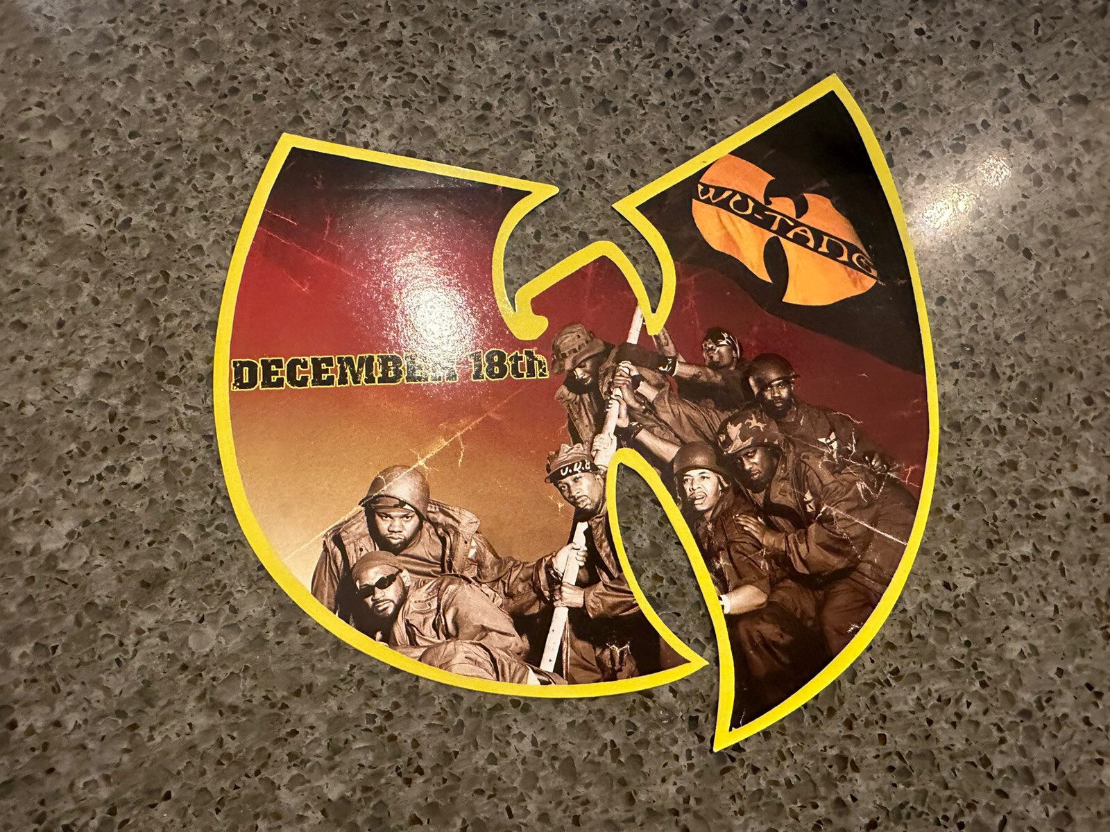 Wu-Tang Clan promotional Sticker Iron Flag